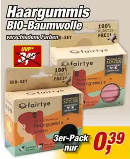 Posten Börse Haargummis BIO-Baumwolle Angebot