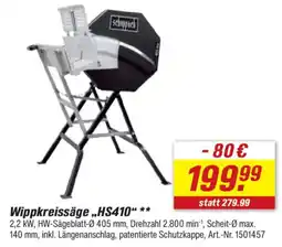 toom Baumarkt Wippkreissäge „HS410“ schuppach Angebot