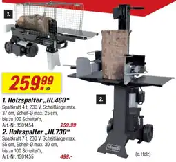 toom Baumarkt Holzspalter HL460 Angebot
