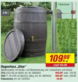 toom Baumarkt Regenfass „Vino“ Angebot