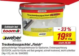 toom Baumarkt Trockenbauspachtel „Finish“ Angebot
