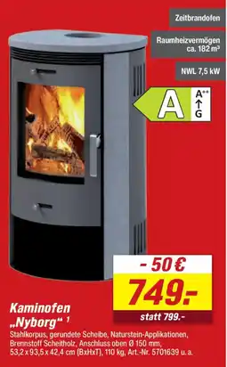 toom Baumarkt Kaminofen „Nyborg“ Angebot