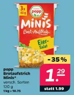 Netto popp Brotaufstrich Minis Angebot