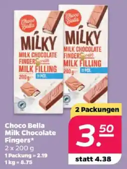 Netto Choco Bella Milk Chocolate Fingers Angebot