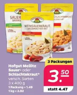 Netto Hofgut Meilitz Sauer- oder Schlachtekraut Angebot