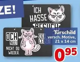 CENTERSHOP Türschild versch. Motive Angebot