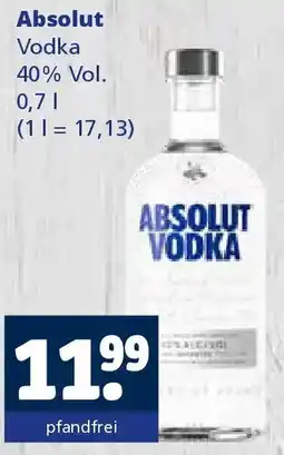 Getränkewelt Absolut Vodka Angebot