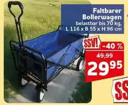 CENTERSHOP Faltbarer Bollerwagen Angebot