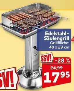 CENTERSHOP Edelstahl-Säulengrill Angebot