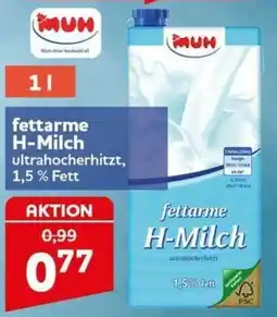 CENTERSHOP Muh fettarme H-Milch Angebot