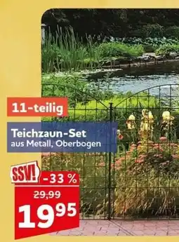 CENTERSHOP Teichzaun-Set aus Metall, Oberbogen Angebot