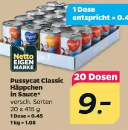 Netto Pussycat Classic Häppchen in Sauce Angebot