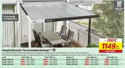 toom Baumarkt Komplettbausatz-Terrassenüberdachung Angebot