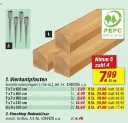 toom Baumarkt Vierkantpfosten Angebot