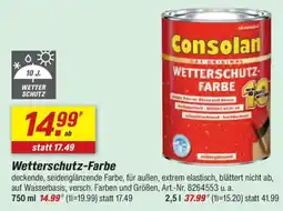 toom Baumarkt Consolan WetterSchutz-Farbe Angebot