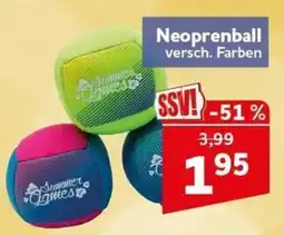 CENTERSHOP Neoprenball Summer Games Angebot