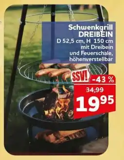 CENTERSHOP Schwenkgrill DREIBEIN Angebot