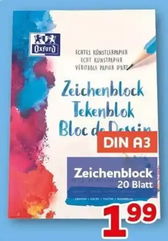 CENTERSHOP Oxford Zeichenblock Angebot