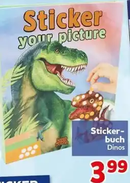 CENTERSHOP Sticker-buch Dinos Angebot