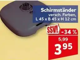 CENTERSHOP Schirmständer Angebot