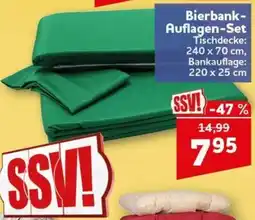 CENTERSHOP Bierbank-Auflagen-Set Angebot