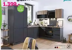 Mömax Eckküche ohne Geräte und Zubehör Angebot