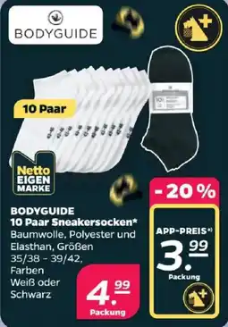 Netto BODYGUIDE 10 Paar Sneakersocken Angebot