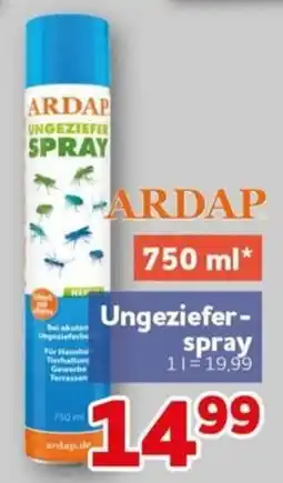 CENTERSHOP ARDAP Ungeziefer-Spray Angebot