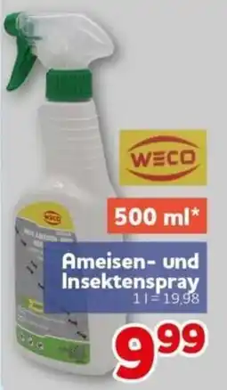 CENTERSHOP WECO Ameisen- und Insektenspray Angebot