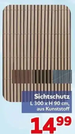 CENTERSHOP Sichtschutz Angebot
