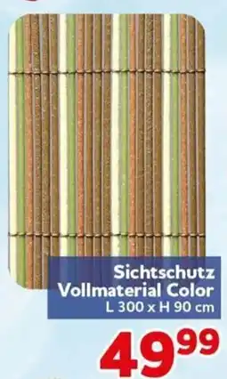 CENTERSHOP Sichtschutz Vollmaterial Color Angebot