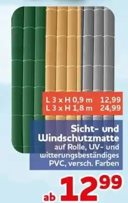 CENTERSHOP Sicht- und Windschutzmatte Angebot