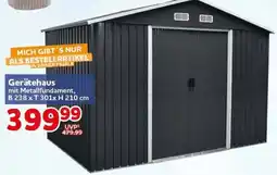 CENTERSHOP Gerätehaus mit Metallfundament Angebot