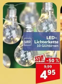 CENTERSHOP LED-Lichterkette 10 Glühbirnen Angebot