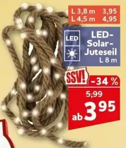 CENTERSHOP LED-Solar-Juteseil Angebot
