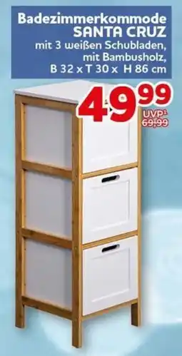 CENTERSHOP Badezimmerkommode SANTA CRUZ Angebot