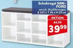 CENTERSHOP Schuhregal SAN-FORD Angebot