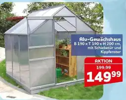 CENTERSHOP Alu-Gewächshaus Angebot