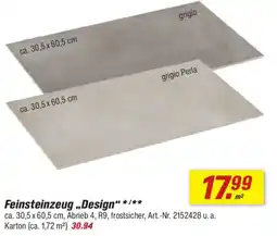 toom Baumarkt Feinsteinzeug "Design" */** Angebot