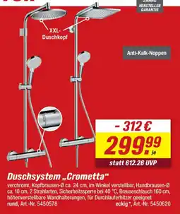 toom Baumarkt Duschsystem „Crometta“ Angebot
