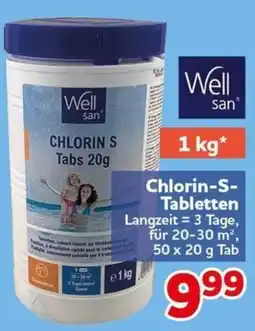 CENTERSHOP Well san Chlorin-S-Tabletten Angebot