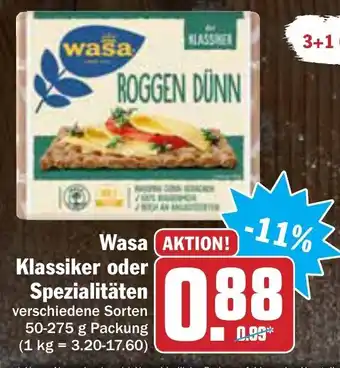 AEZ Wasa Klassiker oder Spezialitäten 50-275g Angebot