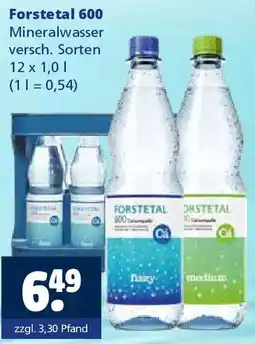 Getränkewelt Forstetal 600 Mineralwasser Angebot