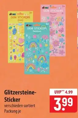Famila Nord Ost Glitzersteine-Sticker Angebot