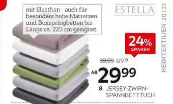 dodenhof Estella Jersey Zwirn Spannbettuch Angebot