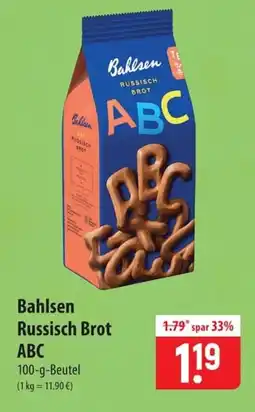 Famila Nord Ost Bahlsen Russisch Brot ABC Angebot
