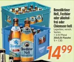 inkoop Benediktiner Hell, Festbier oder alkoholfrei oder Chiemseer hell Angebot