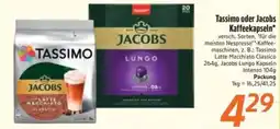 inkoop Tassimo oder Jacobs Kaffee Angebot