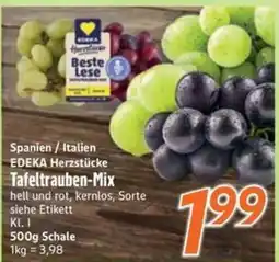 inkoop EDEKA Herzstücke Tafeltrauben-Mix Angebot