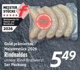 inkoop Rindnaldos unsere Rind-Bratwurst Angebot